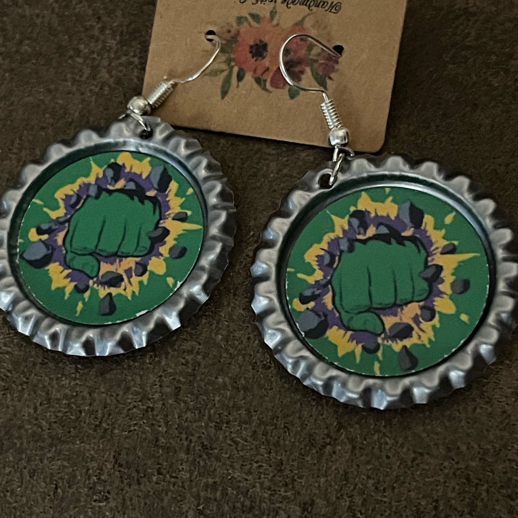 Incredible Hulk Earrings